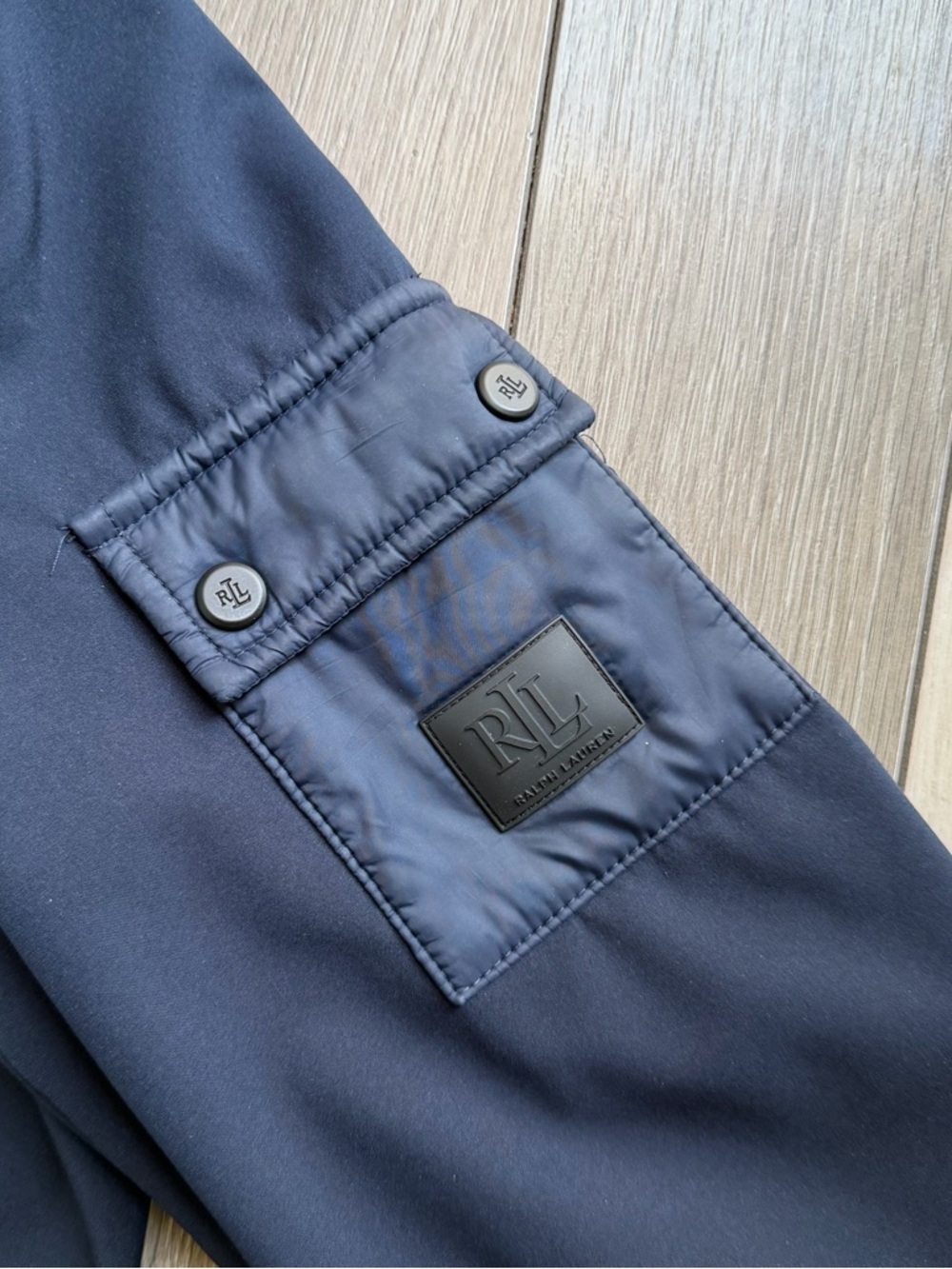 Lauren Ralph Lauren Soft Shell With Quilting Navy Jacket - Picture 6 of 8